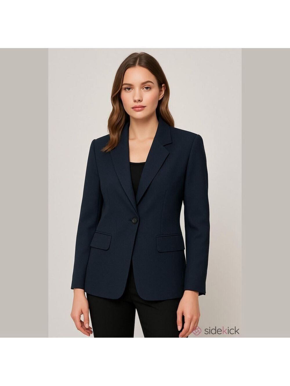 Vintage Nygård Collection Navy Single-Button Blazer Petite Jacket